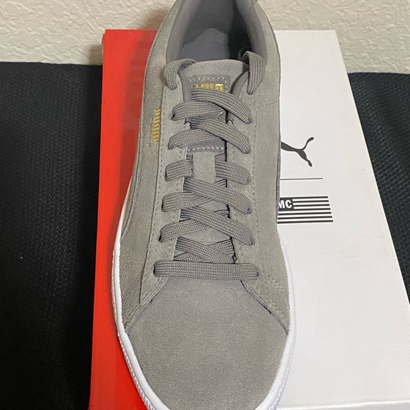 Mens Nipsey Hustle Puma Grey Suede TMC (The Marathon Continues) sz 7.5 - Picture 3 of 5